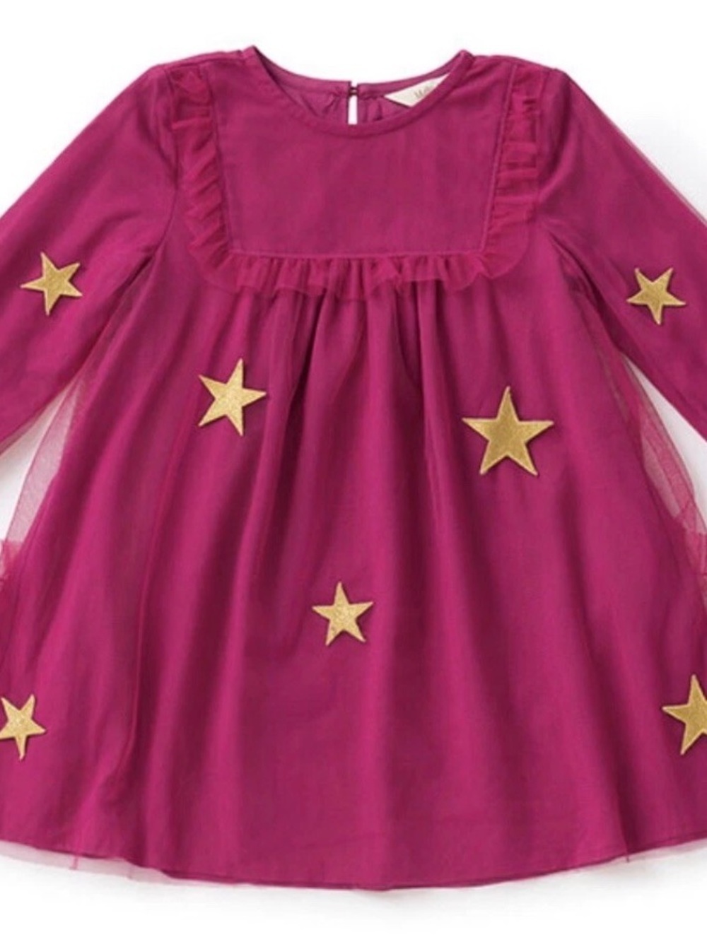 Matilda Jane TWINKLING STARS Dress Size 4 Pink Tulle Gold Girls